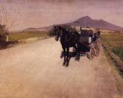 古斯塔夫 卡里伯特 : A Road Near Naples